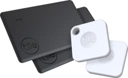 Tile Mate + Tile Slim tracker 4-pak (sort/hvid)