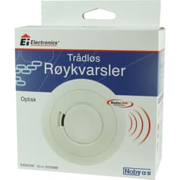 Røykvarsler optisk 9V batteri trådløs RadioLink