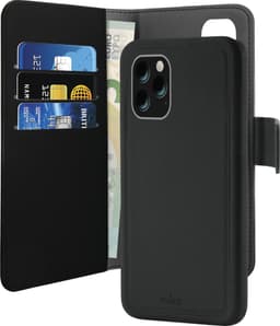 Puro 2-i-1 lommebok til iPhone 11 Pro Max (sort)