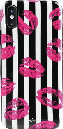Puro cover for iPhone X/Xs (Miami stripes kiss)