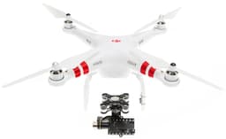DJI Phantom 2 V.2 drone + RTF + H4-3D gimbal (hvit))