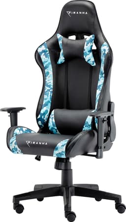 Piranha Bite gamingstol (blå camo)