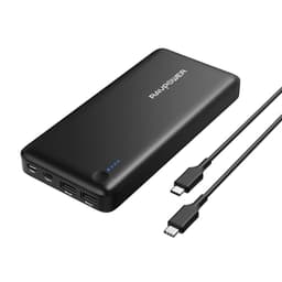RAVPower 26800 mAh varavirtalähde, 30W USB-C PD output, Musta
