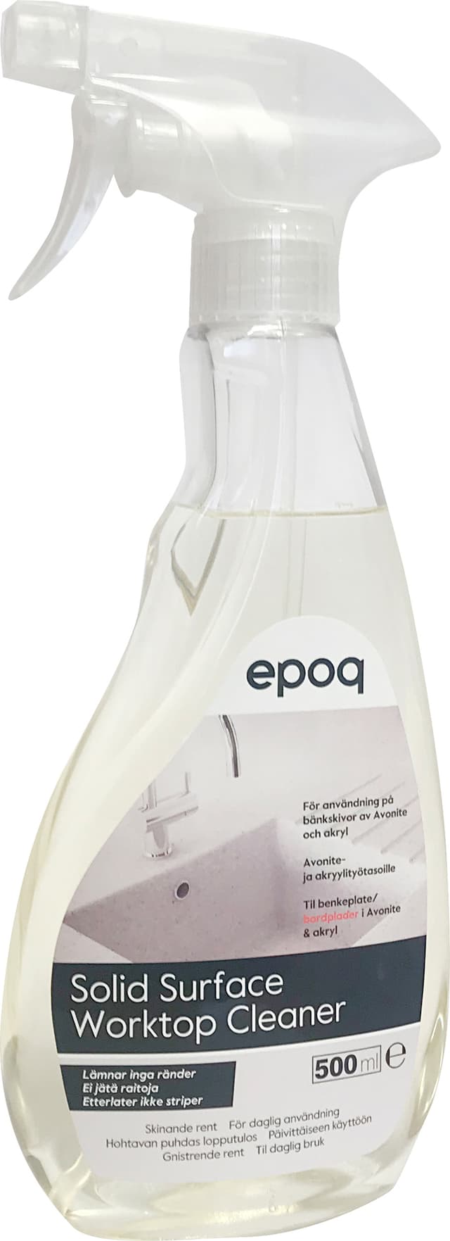 Epoq rensemiddel til benkeplater i akryl