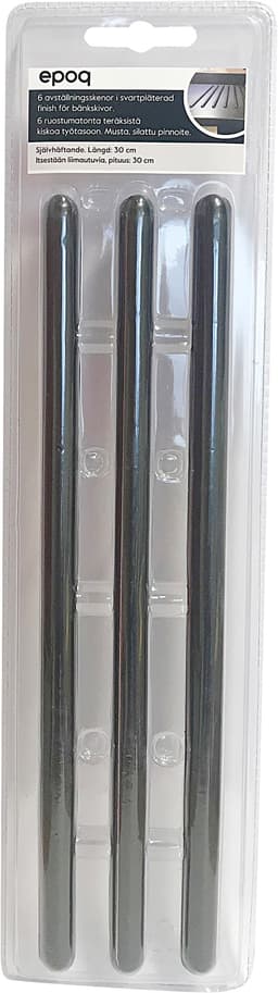 Epoq Bordskåner til bordplade (black)