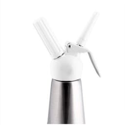 Kremfløtesifon 0.5 liter Sølv/hvit