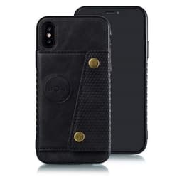 Plånboksfodral med magnet iPhone XS - Svart