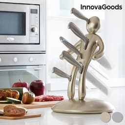 Premium knivset med hållare - 6 delar