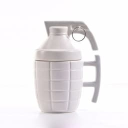 Handgranat mugg - Vit kaffekopp