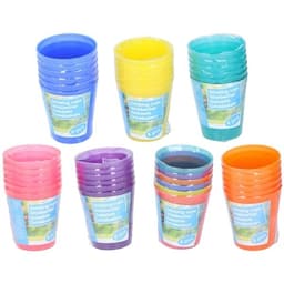 Färgglada Plastmuggar 250ml 6-pack