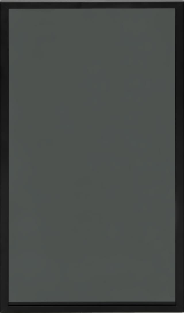 Epoq Vitrinlucka 40x70 cm aluminium svart