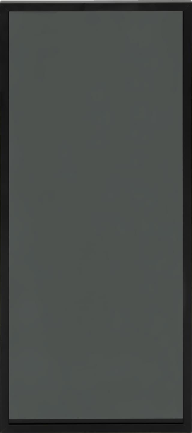 Epoq Vitrinlucka 30x92 cm aluminium svart