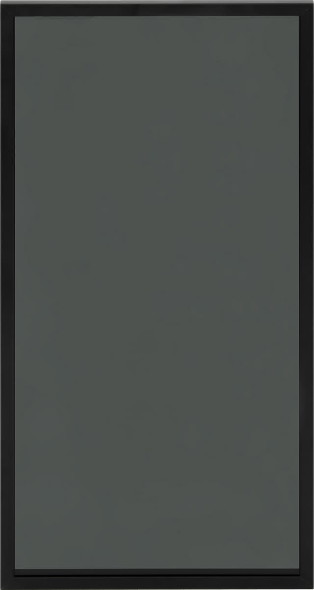 Epoq Vitrinlucka 30x70 cm aluminium svart