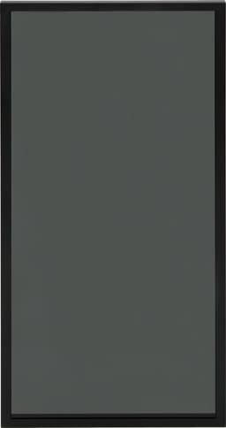Epoq Vitrinlucka 40x92 cm aluminium svart