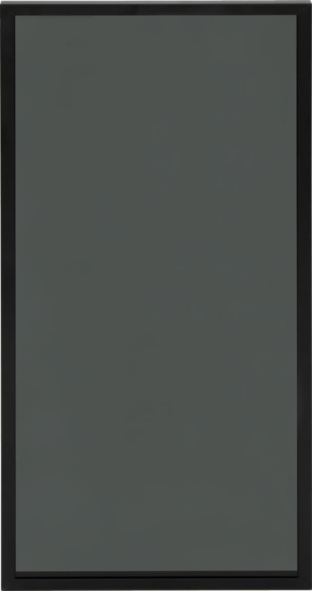 Epoq Vitrinlucka 40x92 cm aluminium svart