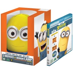 Minions filmpakke med 3 film + lampe