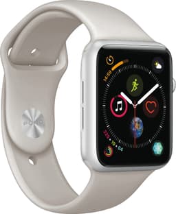 Puro Icon sportsreim i silikon til Apple Watch 42/44/45 mm (lys grå)