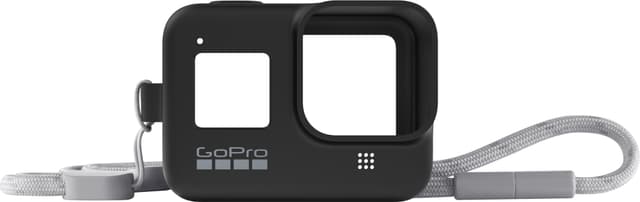 GoPro silikondeksel + halssnor (sort)
