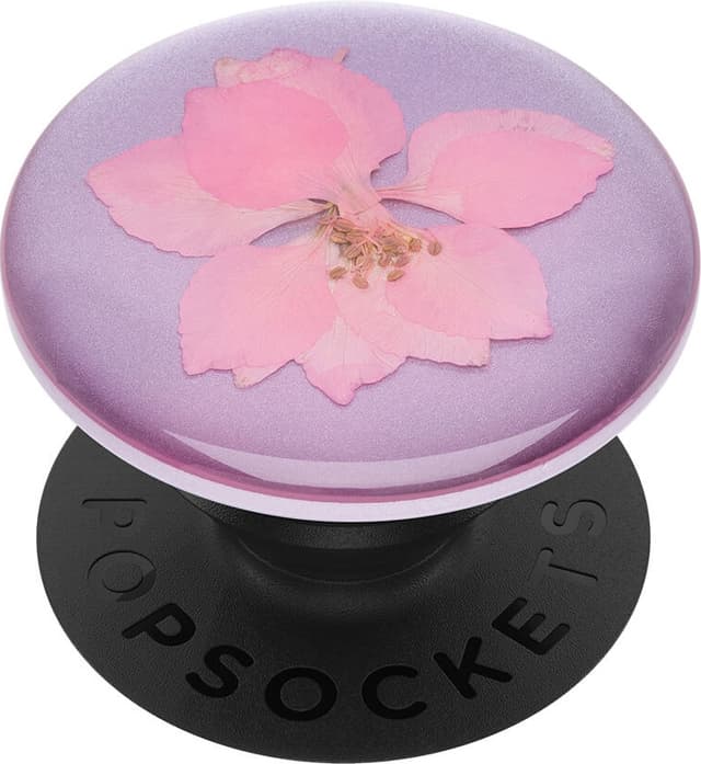 Popsockets Premium grep til mobile enheter (pressed flower delphinium)