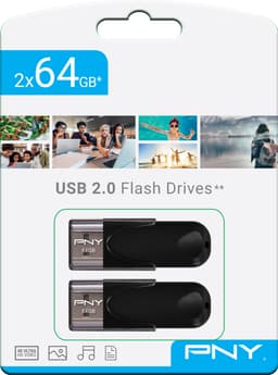 PNY Attache 4 USB 2.0 muistitikku 64 GB (2 kpl)