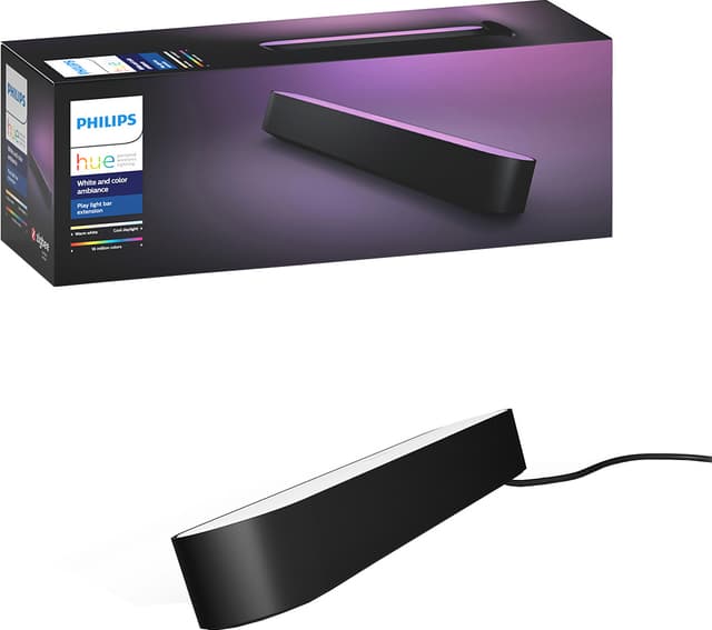 Philips Hue Play utvidelsespakke til lysbar (sort)