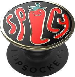 Popsockets Premium greb til mobile enheder (Enamel Spicy Black)