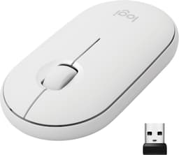 Logitech Pebble M350 trådlös mus (vit)