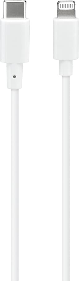 Sandstrøm USB-C til Lightning-kabel 1m (hvid)
