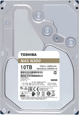 Toshiba N300 NAS intern hårddisk (10 TB)
