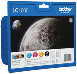 Brother blekkpartoner LC-1000VAL Cyan Magenta Gul Sort