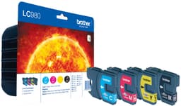Brother blækpatroner LC-980VAL Cyan Magenta Gul Sort