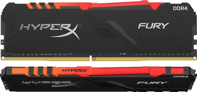 Kingston HyperX Fury Black RGB DDR4 RAM minnebrikke 16 GB - Elkjøp