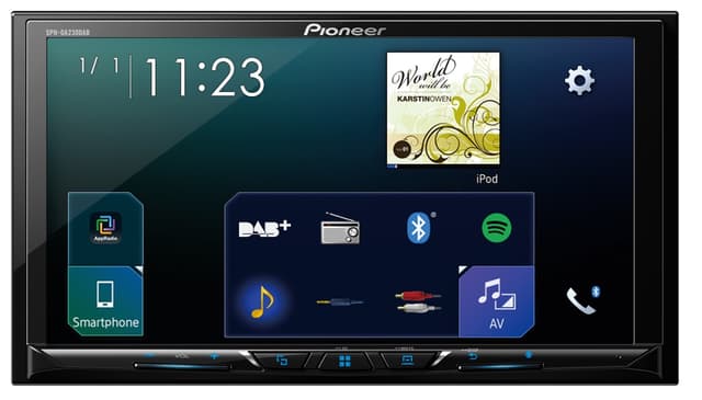 Pioneer SPH-DA230DAB CarPlay, DAB radio og Bluetooth