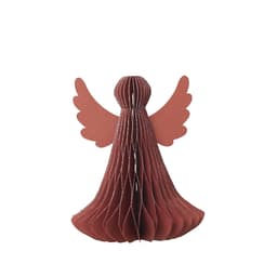 Broste copenhagen jul engel rød med sølvglitter h 12,5 cm