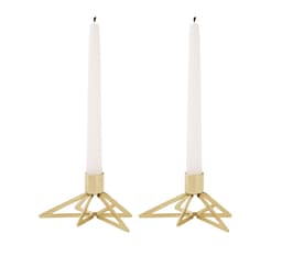 Stelton tangle stjernelysestake 2stk messing b: 8 h: 4cm