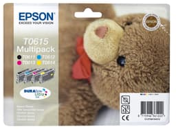 Epson blækpatroner DuraBrite Ultra T0615 Cyan Magenta Gul Sort