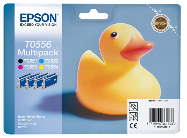 Epson blekkpatron T0556 Cyan Magenta Gul Sort