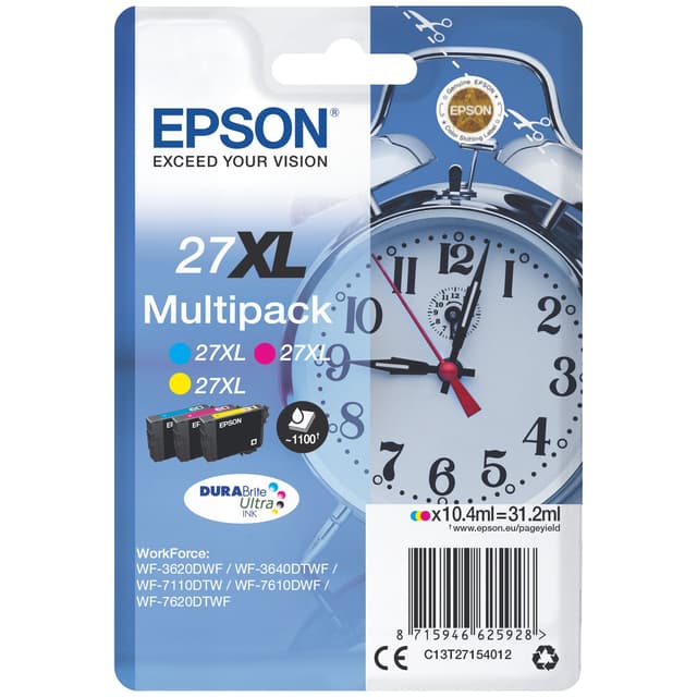 Epson bläckpatroner DuraBrite Ultra 27XL Cyan Magenta