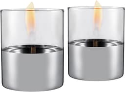 TenderFlame Lilly bordslykta 2-pack (silver)