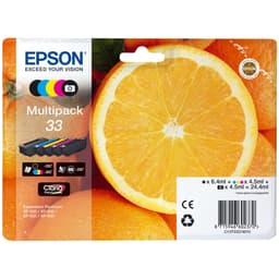 Epson Claria Premium 33 Cyan Magenta Gul Sort Foto-Sort