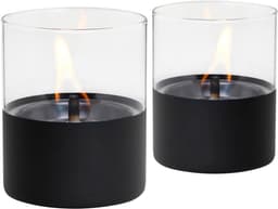 TenderFlame Lilly pakke med 2 bordlanterner (sort)