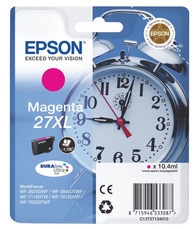 Epson bläckpatron DuraBrite Ultra 27XL Magenta