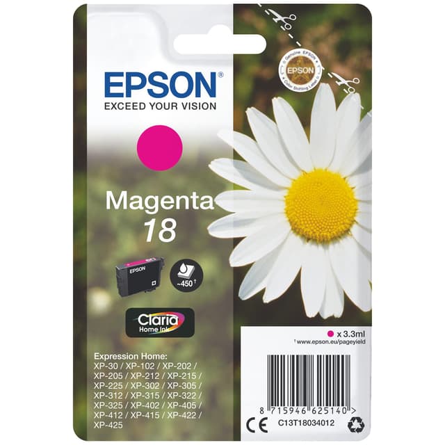 Epson blekkpatron Claria Home 18 Magenta