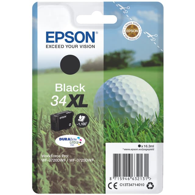 Epson bläckpatron DuraBrite Ultra 34XL Svart