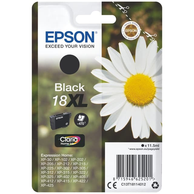 Epson blekkpatron Claria Home 18XL Sort