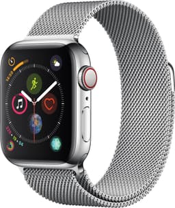 Apple Watch Series 4 rustfrit stål 40mm (GPS + 4G/e-sim)