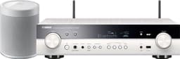 Yamaha 5.1 receiver RX-S601 med MusicCast 20 trådløs højttaler (hvid)
