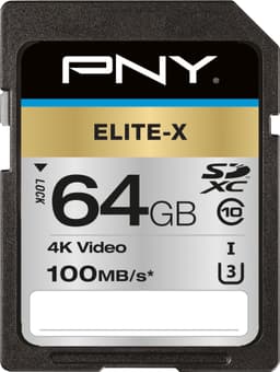 PNY Elite-X SDXC-minnekort 64 GB