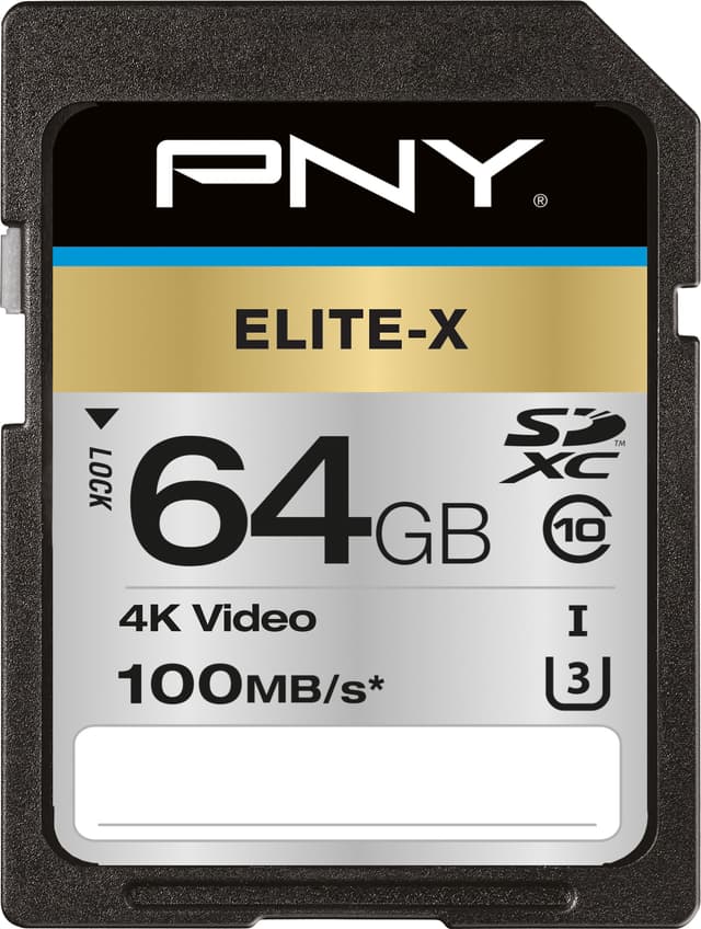 PNY Elite-X SDXC-minnekort 64 GB