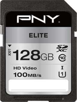 PNY Elite SDXC hukommelseskort 128 GB